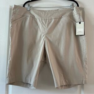 NEW Dana Buchman Women's Beige Bermuda Shorts